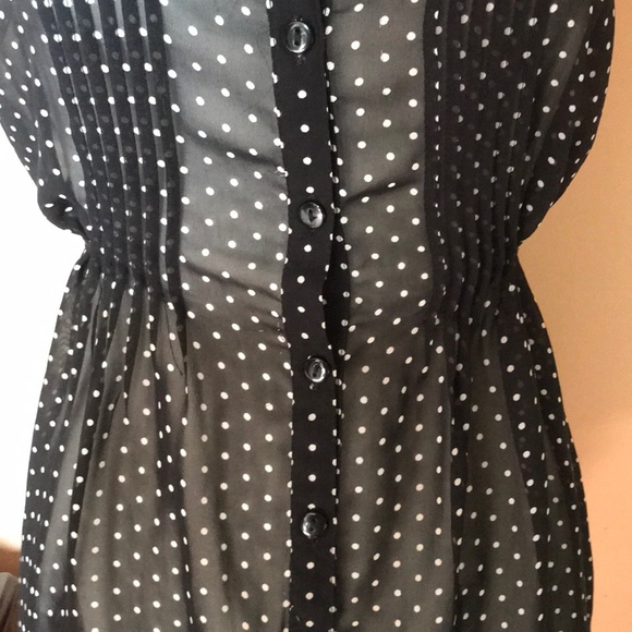 Poka dot mesh tank - Picture 3 of 5